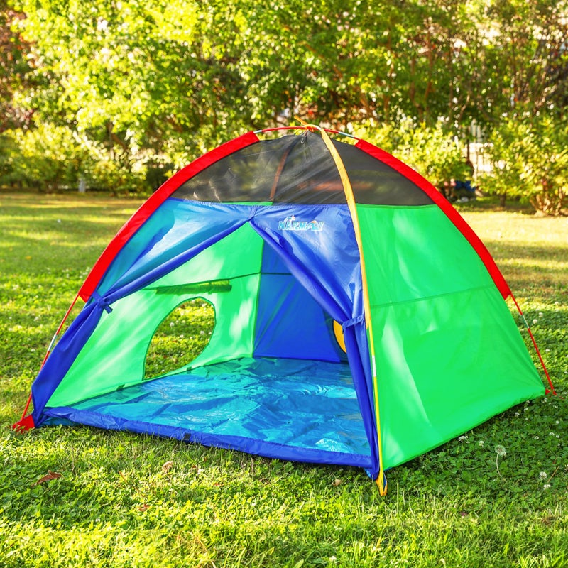 NARMAYÂ® Play Tent Easy Fun Dome Tent for Kids Indoor/Outdoor Fun - 60 x 60 x 44 inch - Image 2
